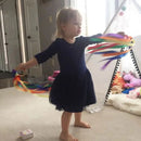 Montessori estilo brinquedo sensorial para recém-nascidos, anel de fita de bebê não tóxico, reconhecimento de cores, desenvolver brinquedo sensorial, livre de BPA