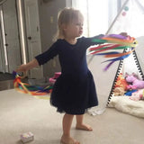 Montessori estilo brinquedo sensorial para recém-nascidos, anel de fita de bebê não tóxico, reconhecimento de cores, desenvolver brinquedo sensorial, livre de BPA