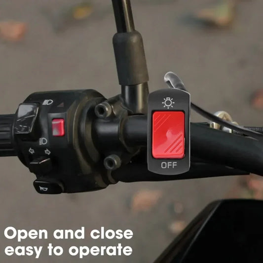 Botón de control de encendido y apagado de la motocicleta, conjunto de manillar, señal de faro, control de lámpara, interruptores modificados, accesorios 
