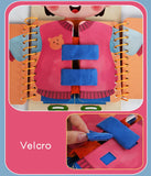 Multi-Layer Wooden Busy Board for Toddlers, Montessori Early Education Games, Toddlers Quiet Books, Sensory Toy, Practice Dressing 