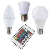 Multicolor RGB Lâmpada LED, 16 Cores, E27 Base, 220V, Iluminação Doméstica, Regulável, 24 Key, Controle Remoto, Atmosfera Neon Light