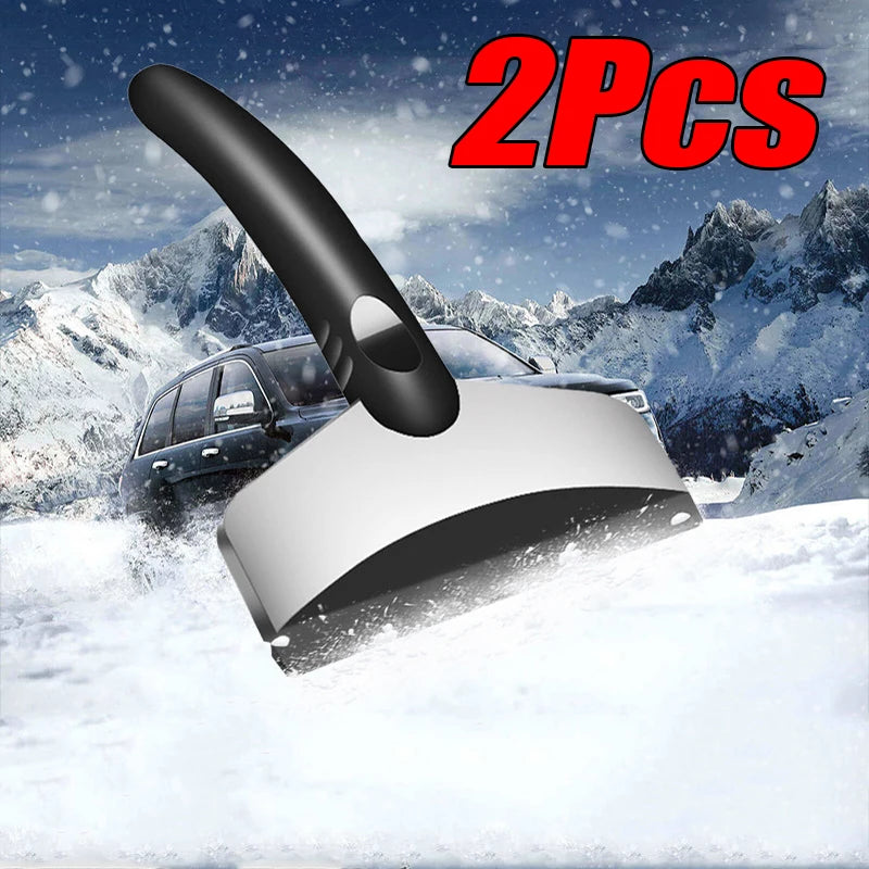 Pala de nieve multifunción para coche, desgelificante de parabrisas, raspador de hielo, herramientas para quitar nieve en vidrios, accesorios para automóviles, invierno, 2 piezas 
