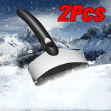 Pala de nieve multifunción para coche, desgelificante de parabrisas, raspador de hielo, herramientas para quitar nieve en vidrios, accesorios para automóviles, invierno, 2 piezas 