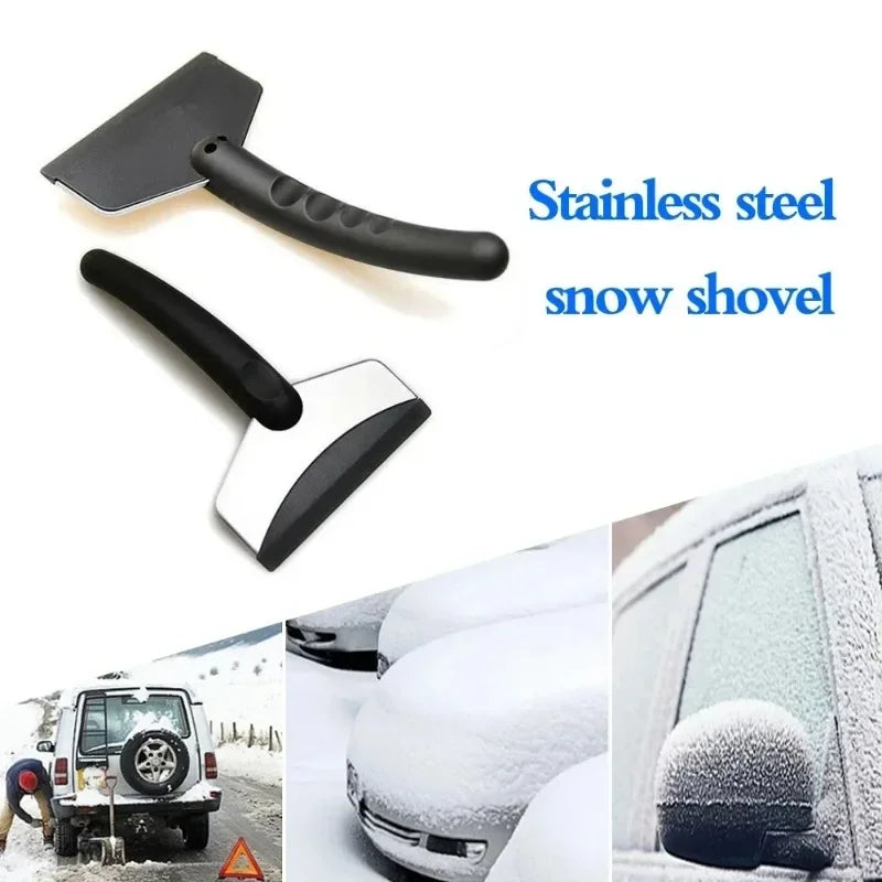 Pala de nieve multifunción para coche, desgelificante de parabrisas, raspador de hielo, herramientas para quitar nieve en vidrios, accesorios para automóviles, invierno, 2 piezas 