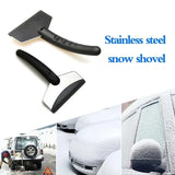 Pala de nieve multifunción para coche, desgelificante de parabrisas, raspador de hielo, herramientas para quitar nieve en vidrios, accesorios para automóviles, invierno, 2 piezas 