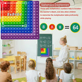 Multiplicação colorida Push Bubble Pop Toys, Recursos de Ensino de Matemática, Brinquedos Educativos, Presentes para Crianças, Times Table, 12x12