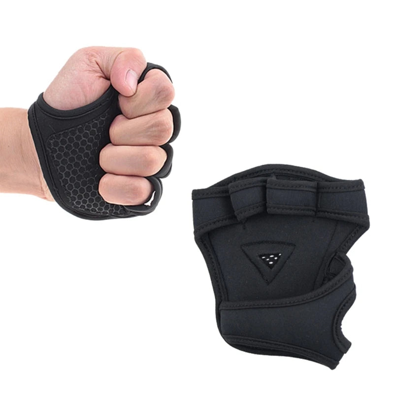 N0HA 2pcs Silicone Non-Slip Four Fingers Glove Workout Gloves Weight Training Gloves Gym Gloves Weight 