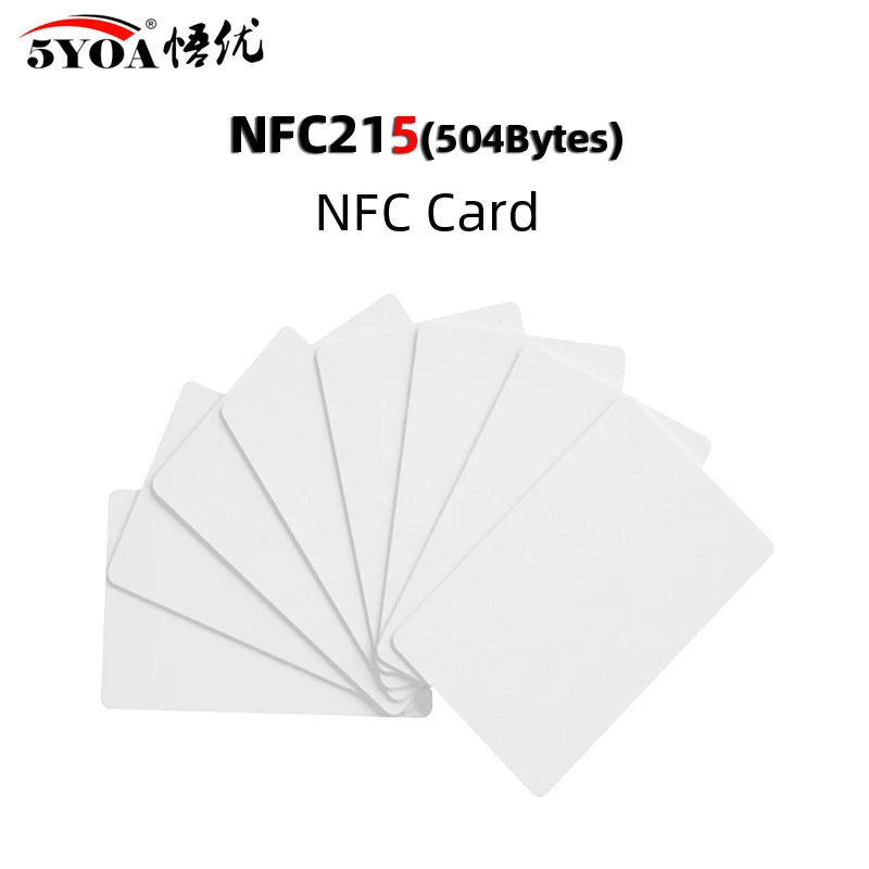 NFC Card Tag can written by Tagmo, works with Switch, available for all NFC mobile phones, 5YOA, NTAG215, 10PCs 