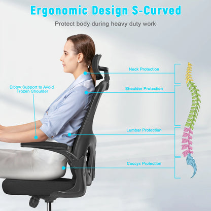 Naspaluro Computer Chair Home Office Chair Reclining Lift Swivel Chair Student Dormitory Gaming Seat Ergonomic Backrest 