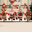 Christmas Ornaments Gift, Santa Claus, Snowman, Tree Toy, Doll Hang Decorations, 4Pcs 