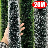 Christmas Green Cane Ribbons Garland DIY Christmas Tree Ornaments Green Cane Ribbons Wreath Hanging Pendant Home Party Decoration 