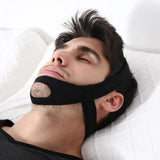 Cinturón de neopreno antirronquidos para la barbilla, solución antiapnea para la mandíbula, soporte para dormir, herramienta ajustable para el cuidado del sueño, nuevo 