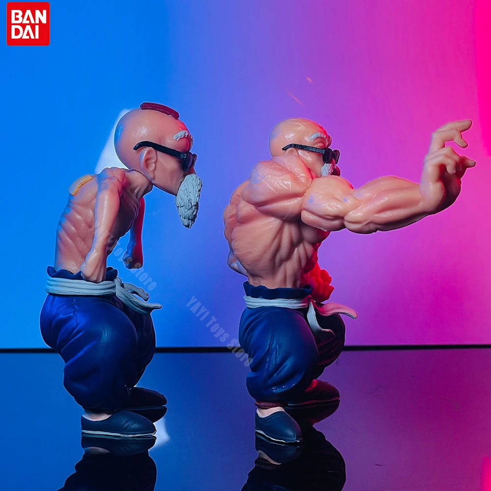 New Anime Dragon Ball Figure Master Roshi Action Figure Muscle Strengthening Form Toys Gifts PVC Model Collectible Ornament 