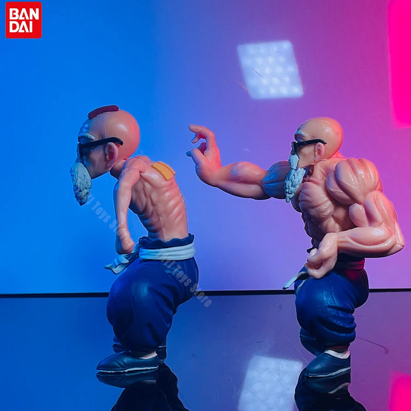 New Anime Dragon Ball Figure Master Roshi Action Figure Muscle Strengthening Form Toys Gifts PVC Model Collectible Ornament