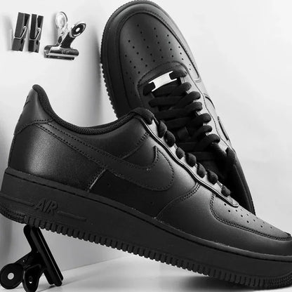 Zapatillas de skate Nike Air Force 1 Low Retro para hombre y mujer, clásicas, negras, informales, cómodas, AF1 