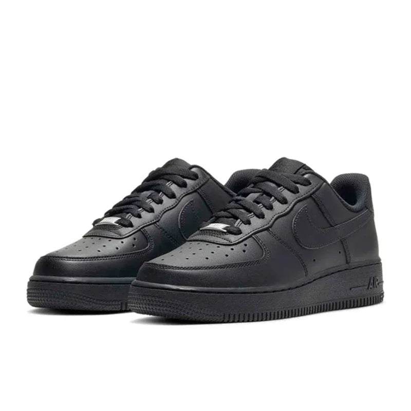 Zapatillas de skate Nike Air Force 1 Low Retro para hombre y mujer, clásicas, negras, informales, cómodas, AF1 