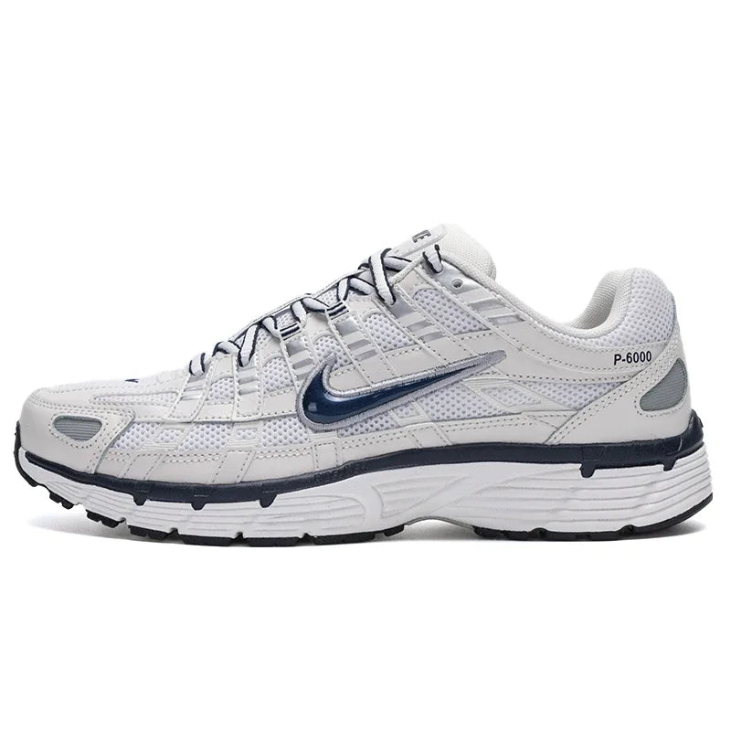 Nike-calçados esportivos masculinos, estilo retro, casual, respirável, vento, p-6000