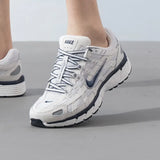 Nike-calçados esportivos masculinos, estilo retro, casual, respirável, vento, p-6000