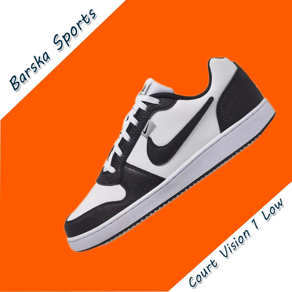 Nike novo tribunal visão 1 sapatos baixos masculinos e femininos tênis de moda casual primavera antiderrapante wearable tênis preto e vermelho