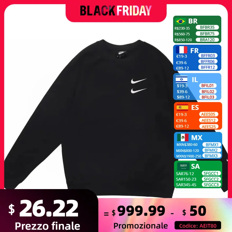 Sudadera Nike negra para hombre 
