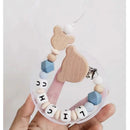 Clip para chupete con nombre personalizado, estilo nórdico, cadena para chupete de recién nacido, accesorio para bebé, colgante, 1 o 2 unidades 
