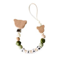 Clip para chupete con nombre personalizado, estilo nórdico, cadena para chupete de recién nacido, accesorio para bebé, colgante, 1 o 2 unidades 