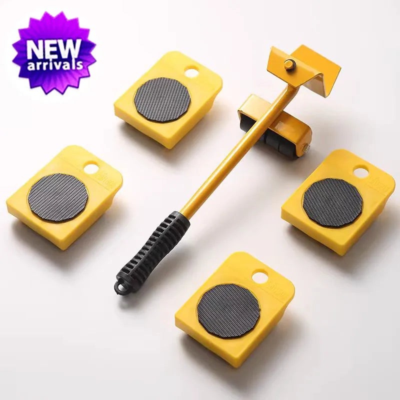 Novo elevador de móveis resistente, dispositivo de movimento de barra de roda de rolo, ajudante de elevação, ferramenta de transporte de móveis