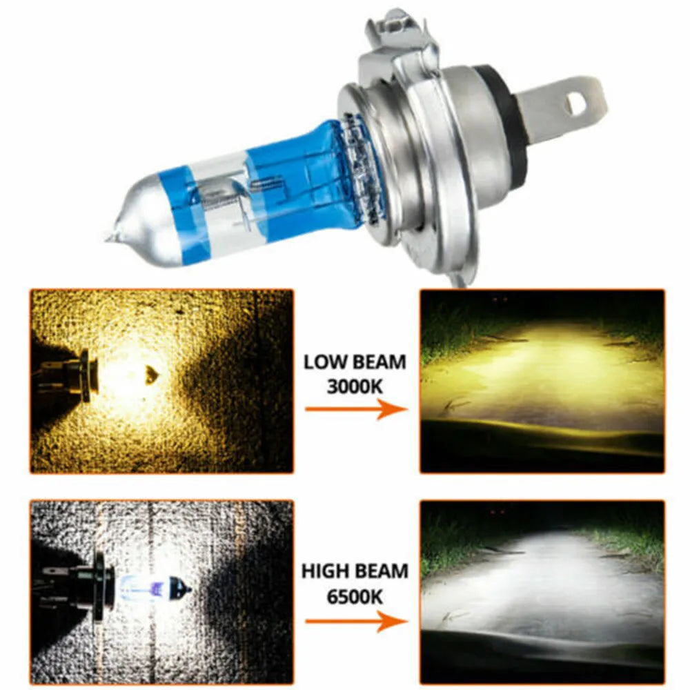 O xênon guardou o bulbo branco super do farol do olhar do efeito, lâmpada do halogênio, auto bulbo dianteiro da névoa do farol, 12V, 100 W, 90W, H7, 4500K, 4 PCes