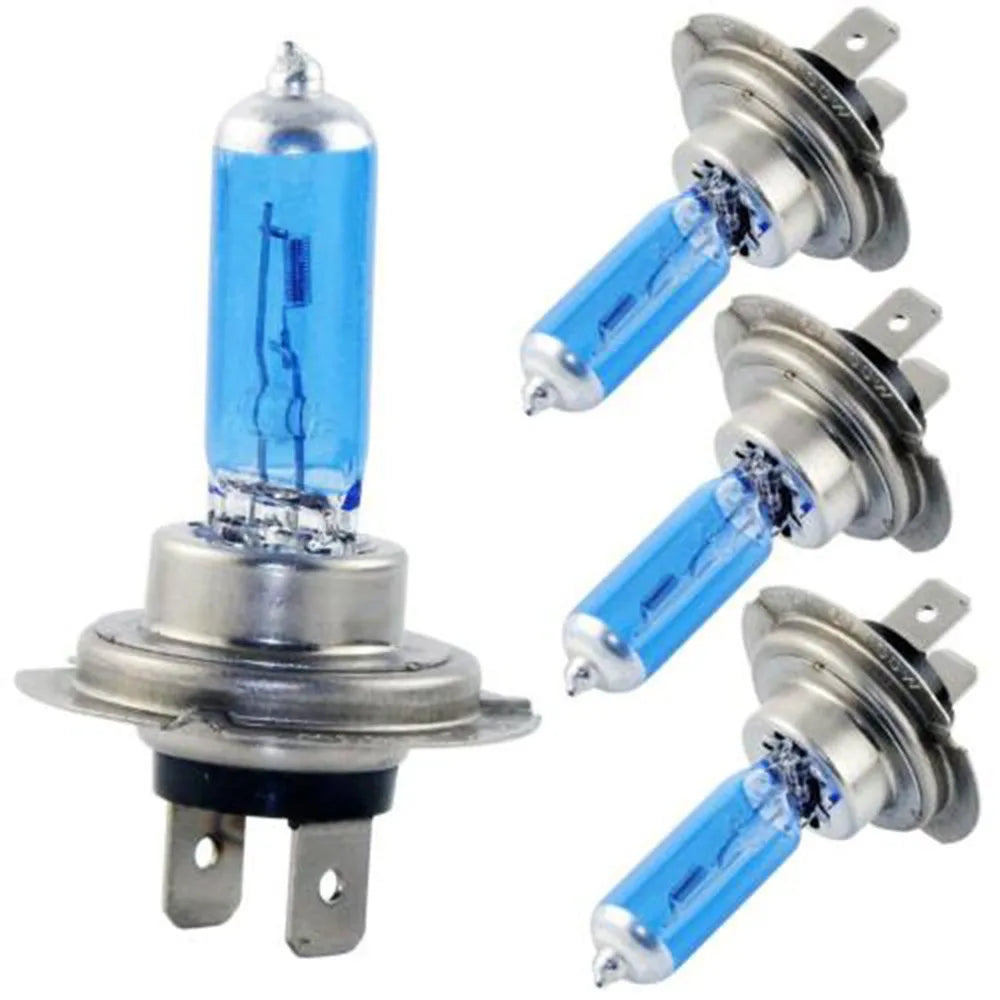 O xênon guardou o bulbo branco super do farol do olhar do efeito, lâmpada do halogênio, auto bulbo dianteiro da névoa do farol, 12V, 100 W, 90W, H7, 4500K, 4 PCes