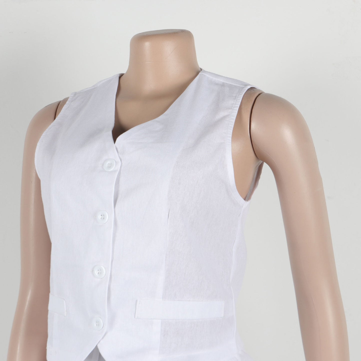 CM.YAYA Street Women's Set Sleeveless Button Fly Vest Shirt and Wide Leg Pants Elegant 2024 Fall Fashion Two 2-Piece Set Outfits