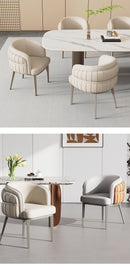 UVR Light Luxury Dining Chair Household Makeup Chair Modern Simple Hotel Negotiation Receiving Chair Restaurant Chair Furniture