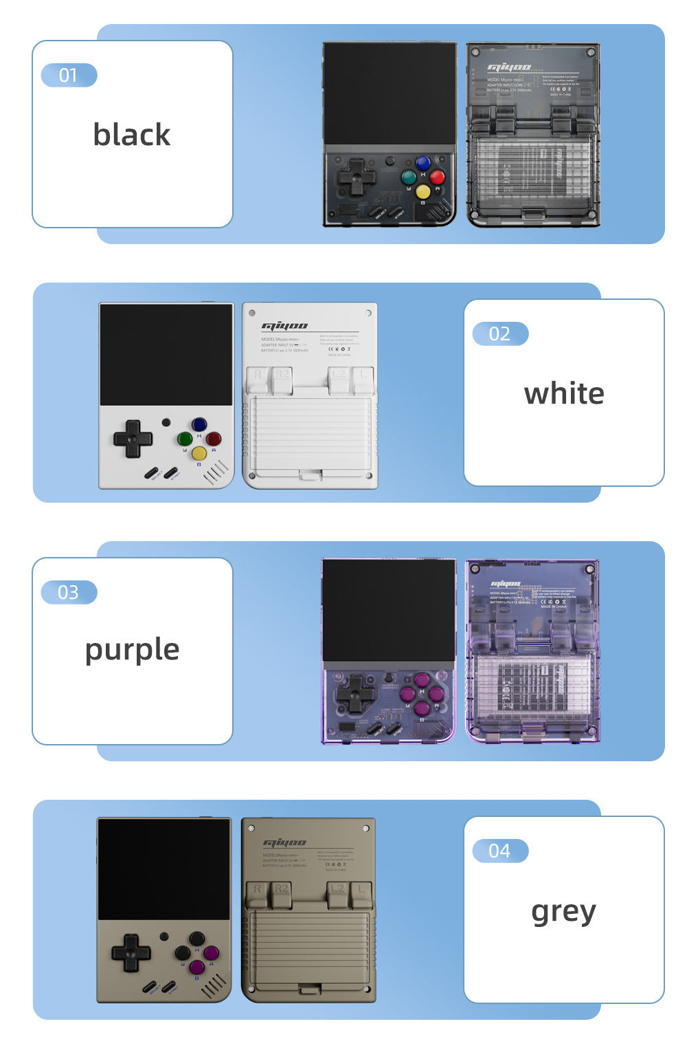Consola de juegos portátil MIYOO Mini Plus, pantalla IPS clásica de 3,5 pulgadas, sistema Linux, regalo de Navidad, consola de juegos retro