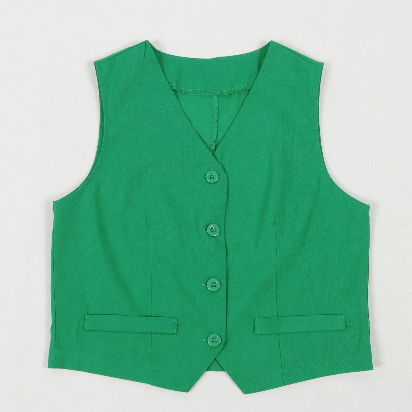 CM.YAYA Street Women's Set Sleeveless Button Fly Vest Shirt and Wide Leg Pants Elegant 2024 Fall Fashion Two 2-Piece Set Outfits