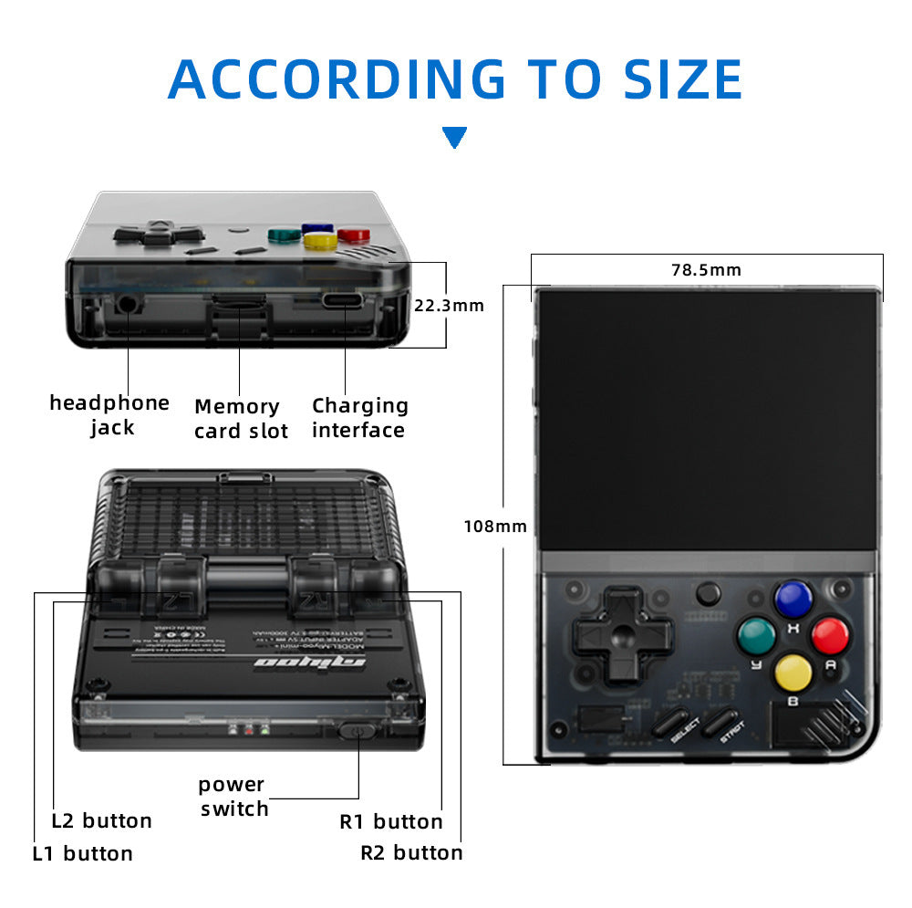 Consola de juegos portátil MIYOO Mini Plus, pantalla IPS clásica de 3,5 pulgadas, sistema Linux, regalo de Navidad, consola de juegos retro