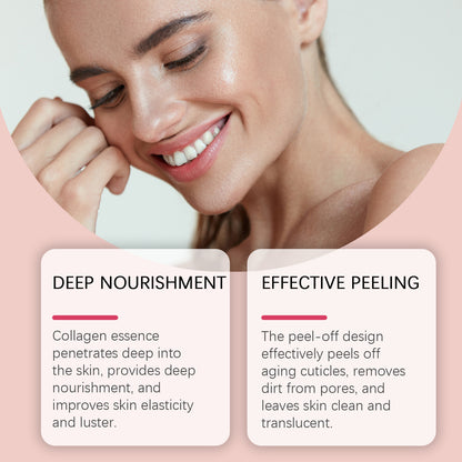 Collagen Overnight Wrapping Peel Off Facial Mask Set Korean Collagen Night Wrapping Mask Deeply Hydrates Night Care Mask Cream