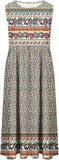 Europe and the United States 2024 spring and summer new print sleeveless pullover dress women casual plus-size dress