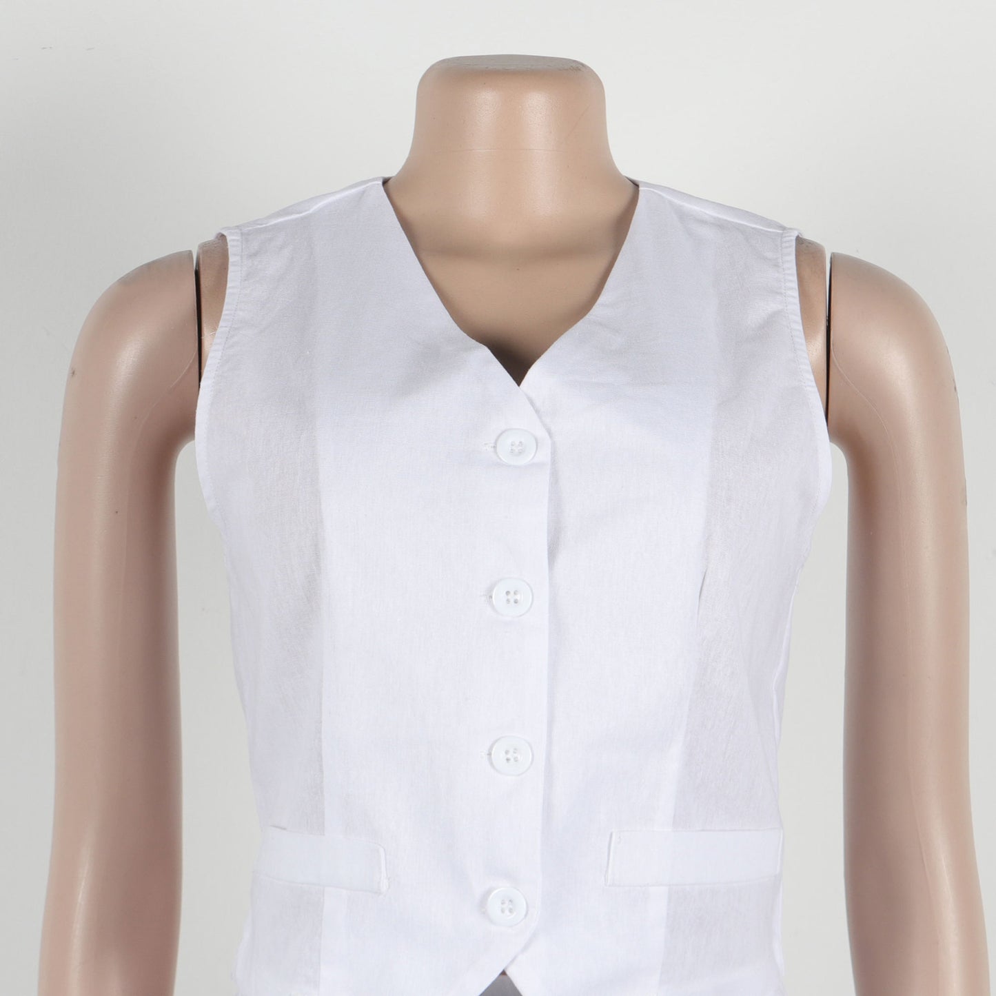 CM.YAYA Street Women's Set Sleeveless Button Fly Vest Shirt and Wide Leg Pants Elegant 2024 Fall Fashion Two 2-Piece Set Outfits
