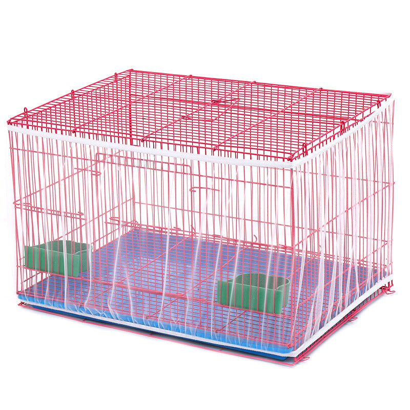 Mesh Bird Cage Cover Shell Skirt Net Easy Cleaning Catcher Guard Bird Cage Stretchy Mesh Parrot Bird Cage Net Jaula Para Pajaros