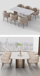 UVR Light Luxury Dining Chair Household Makeup Chair Modern Simple Hotel Negotiation Receiving Chair Restaurant Chair Furniture