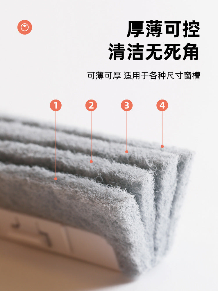 Window Groove Cleaning Cloth Brush Slot Hand-held Door Gap Keyboard Kitchen Floor Gap Household Cleaning Tools