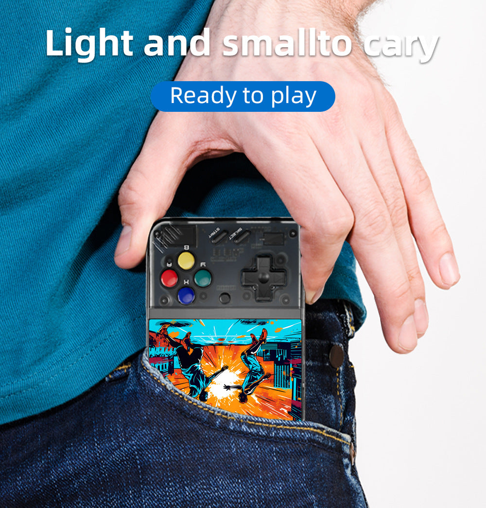 Consola de juegos portátil MIYOO Mini Plus, pantalla IPS clásica de 3,5 pulgadas, sistema Linux, regalo de Navidad, consola de juegos retro
