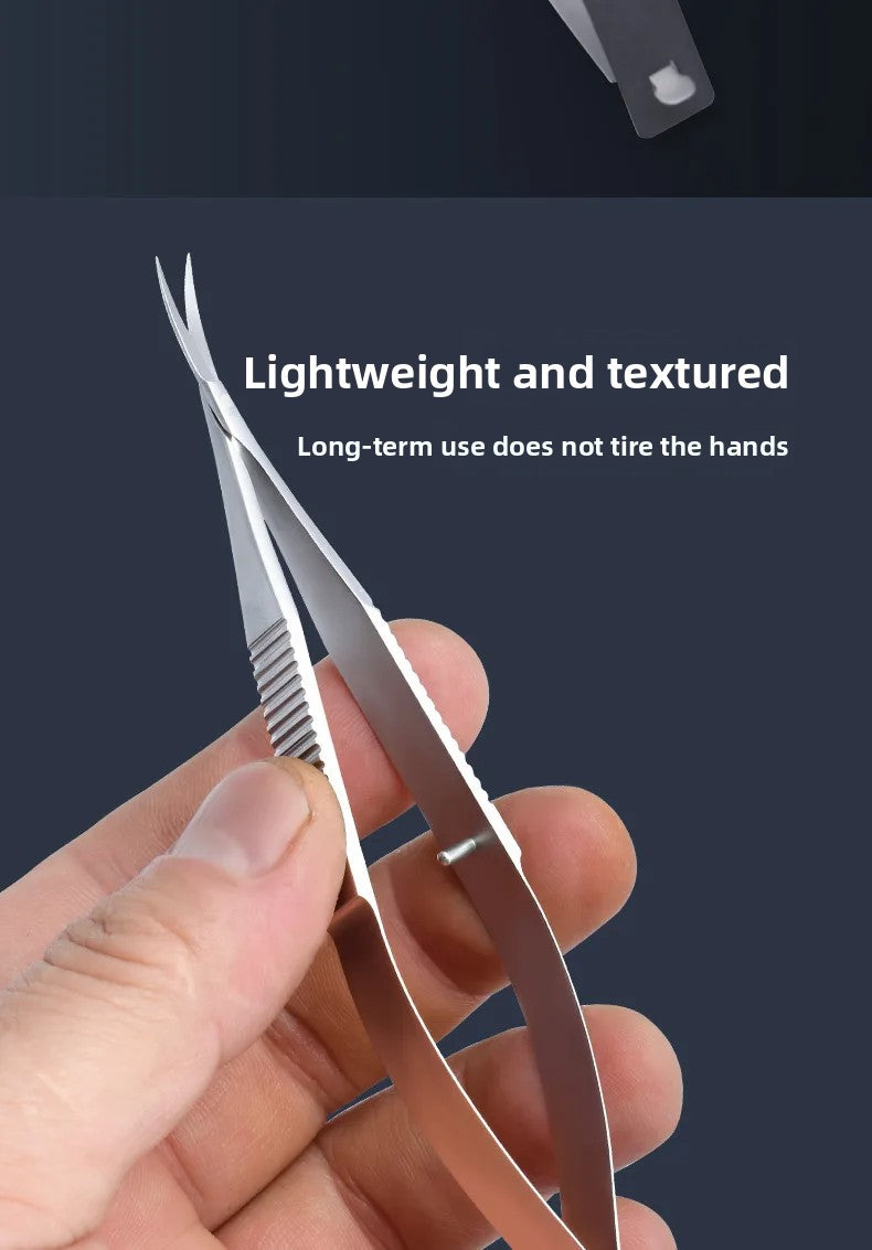 Russian Dovetail Scissors Beauty Nail Nail Removal Dead Skin Nail Barbs Curved StainlessSteel Spring Dead Skin Scissors