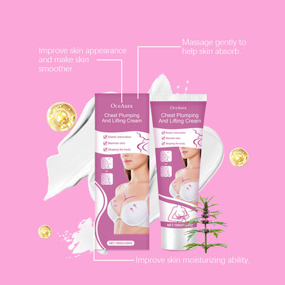 Chest Plumping Lifting Cream Enlargement Size up Enhancenment Improve Breast Flat Sagging Bust Firming Massage Boob Growth Cream