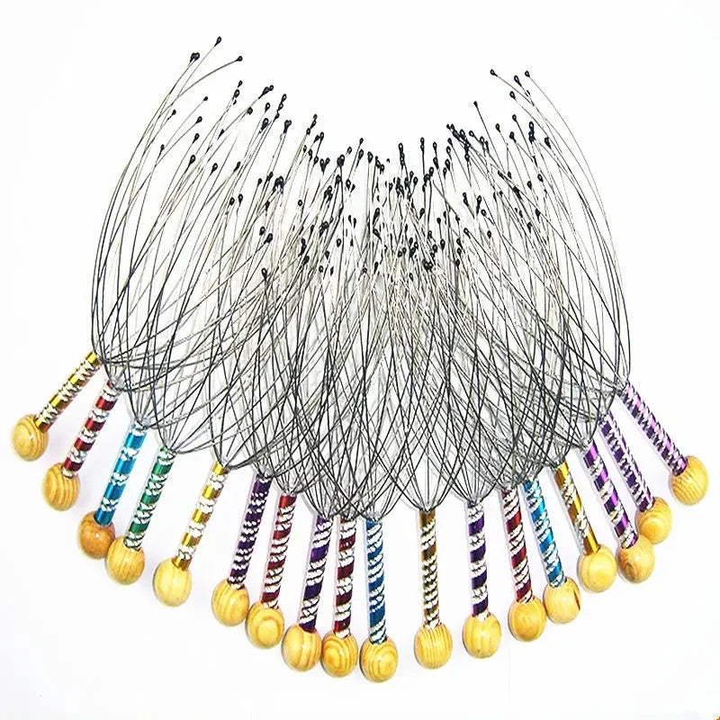 Extractor de pulpo para cuero cabelludo, masajeador de cabeza, rascador de pulpo, extractor de alma para cabello sano 