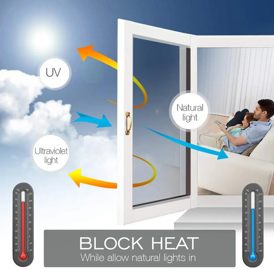 Película de espejo unidireccional para ventanas, pegatina para vidrio que bloquea la luz solar y protege la privacidad, película reflectante con control de calor, tinte autoadhesivo para ventanas, varios tamaños 
