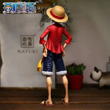Figura de anime de One Piece de 28 cm, figura de acción de Luffy con cara sonriente de One Piece, modelo de juguete, kits 