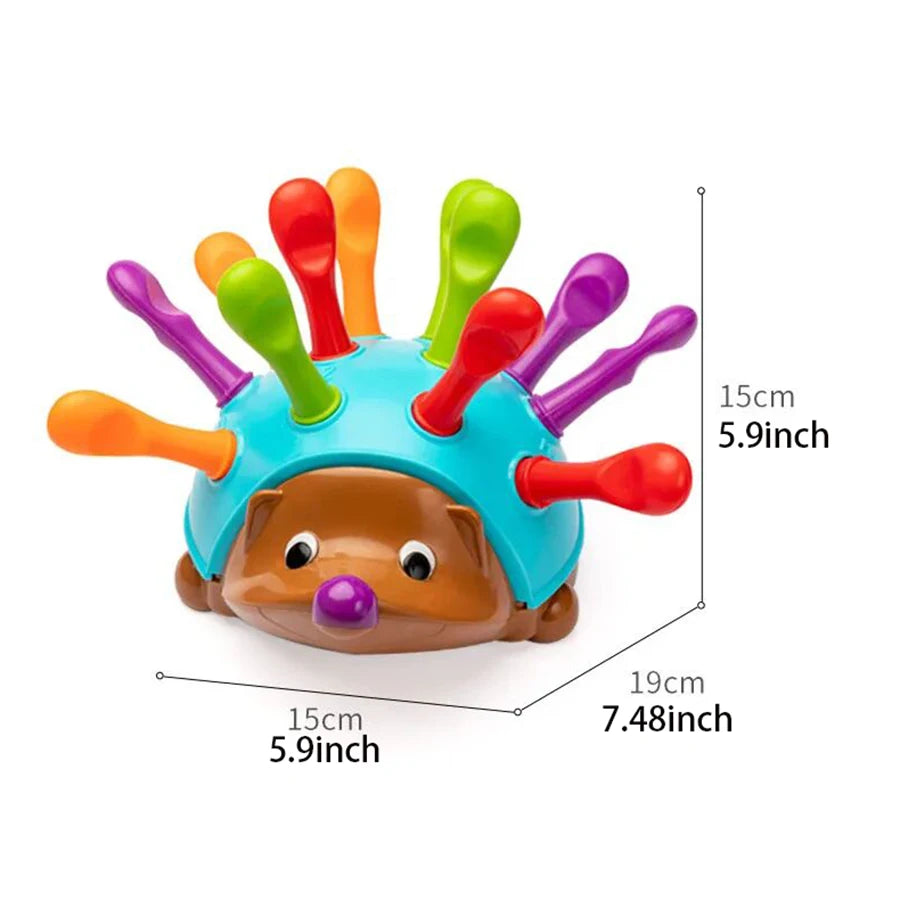 Hedgehog Montessori Toys for Baby, Concentration Training, Early Childhood Education, Fine Motor and Sensory Toys, Spelling, Little 