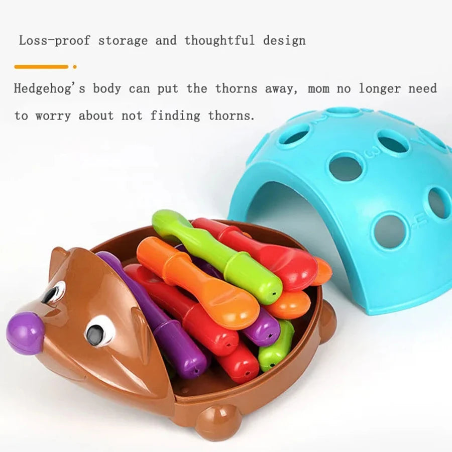 Hedgehog Montessori Toys for Baby, Concentration Training, Early Childhood Education, Fine Motor and Sensory Toys, Spelling, Little 