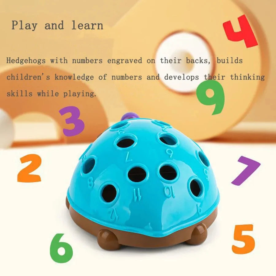 Hedgehog Montessori Toys for Baby, Concentration Training, Early Childhood Education, Fine Motor and Sensory Toys, Spelling, Little 