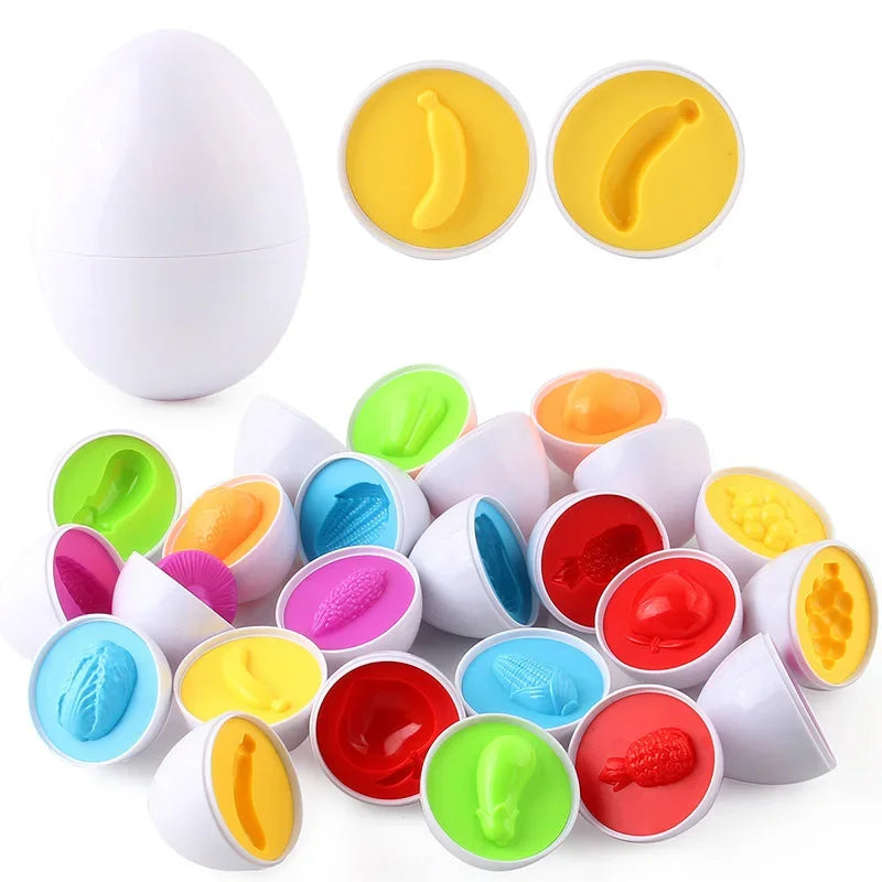 Ovos parafusos 3d quebra-cabeça montessori aprendizagem educação matemática brinquedos crianças forma jogo inteligente para crianças presentes educativos de páscoa